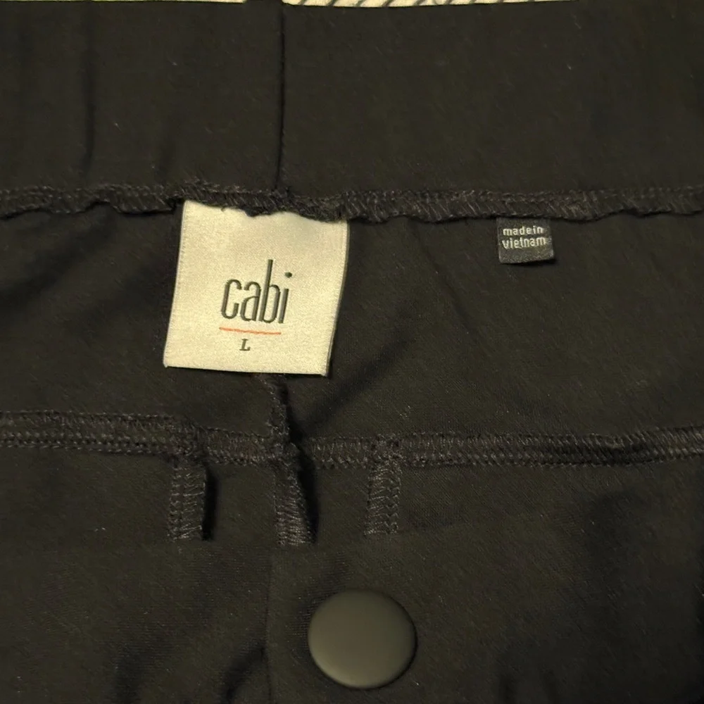 Cabi Black Stretch Tapered Pants - Picture 6 of 6